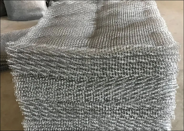 SS 316 Knitted Wire Mesh for Demister Pads